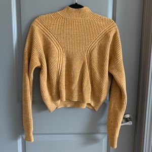 Kendall + Kylie mustard knit